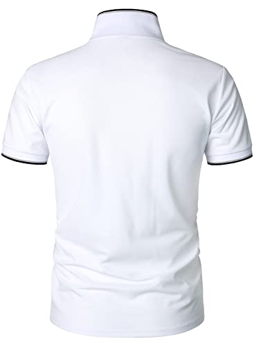 HOOD CREW Man’s Polo Shirt Casual Basic Designed V-Neck Tee Shirts3