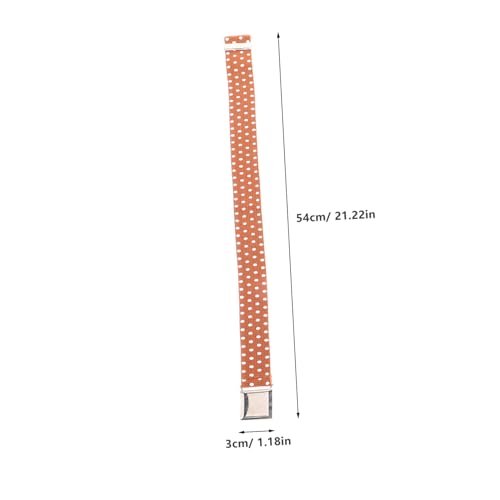 Beaupretty 4 pcs Elastic Waist Belts with Buckle for Boys and Stretchy Dress Belts for Lightweight Comfortable Waistband Accessories Star Brown Designs2