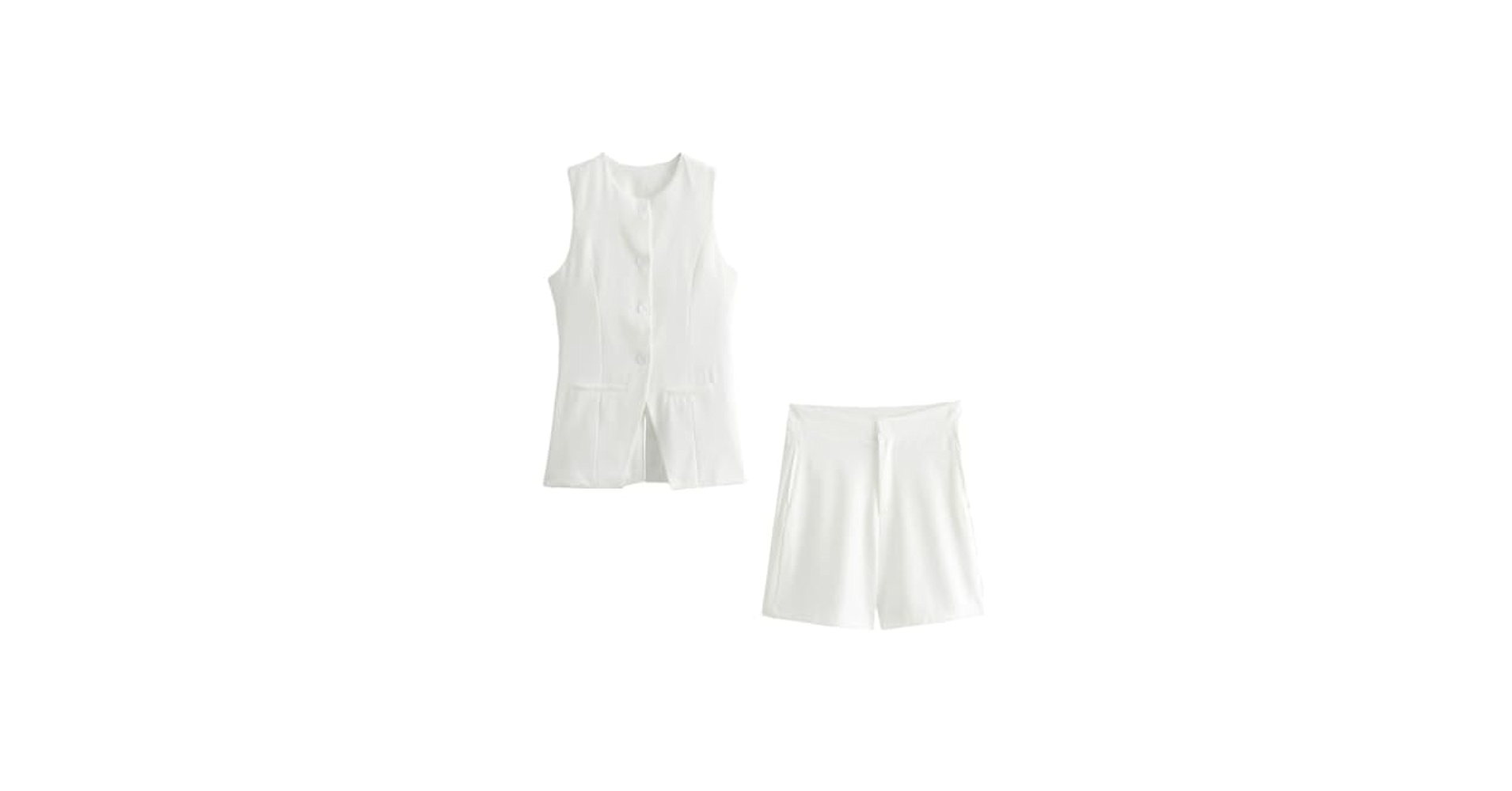 トップス unfil linen vest 5 XL BEAMS JAPAN shorts Amazon.com: Women Summer Vest Shorts Suit，Solid Single