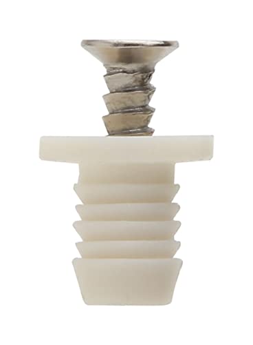 Silverline 8Mm Plastic Hinge Dowel Inserts With Screws, 50 Pcs #TOP1