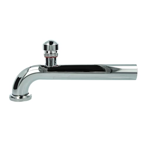 tecuro 90° Abgangsbogen mit Rohrbelüfter, Siphon Geruchsverschluss, verchromt, 300 mm, Rohrdurchmesser 32 mm, kürzbar