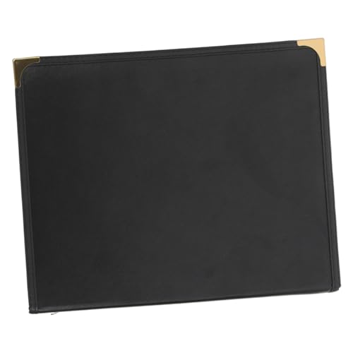 CONGARTENO Menu Covers Menu Holders for Restaurant Coffee Bar Accessories Binder Cover for Menu Transparent Menu Sleeve Restaurant Book Folder Clear Menu Cover Menu Supply PVC Black