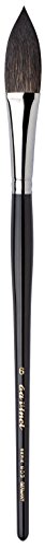 da Vinci Watercolor Series 803 Paint Brush, Cats Tongue Wash Russian Blue Squirrel Hair with Short Black Handle, Size 6 (803-06)