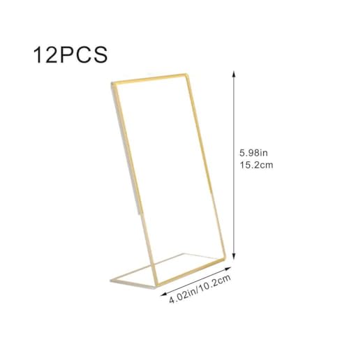 Porte-affiche en acrylique transparent porte-papier de table pour chevalet de menu - 8
