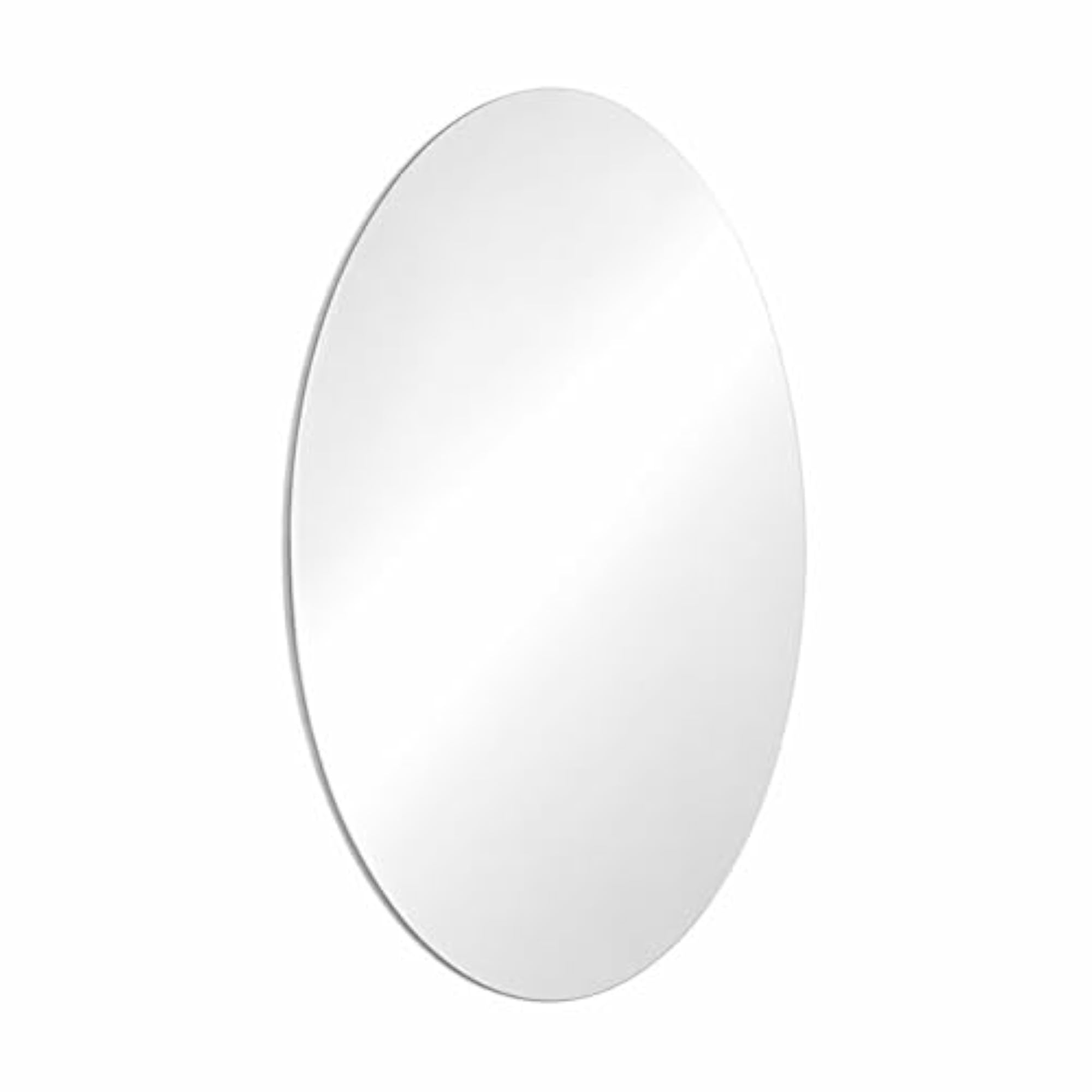 Self Adhesive Plastic Oval Mirror for Wall Stickers, 30x20 cm