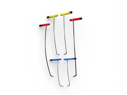 TrAuto Paintless Dent Repair Kit - 6 Pieces Curved Hail Dent Removal Tools that can Eliminate Most of car dents Within 30 Minutes for Repairing Hail Damage Body Big Dents Small Dents