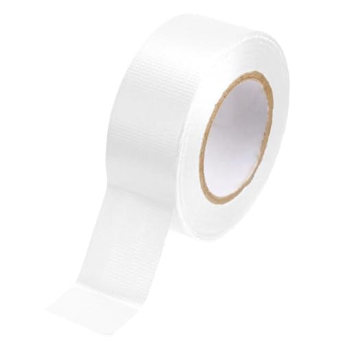 Image of Mini Duct Tape, White Duct Tape Heavy Duty Waterproof Repairs, 1'' X 10 Yd | Travel Duct Tape Tear by Hand for Indoor Outdoor Use Travel Size Duct Tape Emergency Kit Multi-Purpose White Mini Small