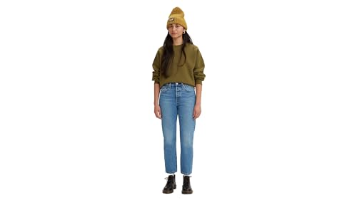 Levi's 501 Crop Jeans, Kadın Kot Pantolon, Med Indigo (0006),…