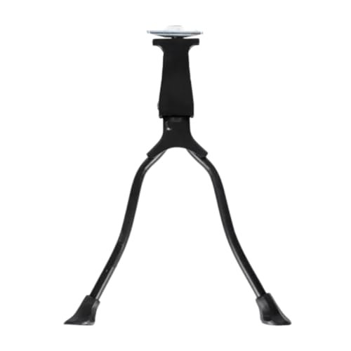 Andinus Caballete para Bicicleta - Soporte Doble Central Fijo y Resistente, de Aluminio con Montaje Directo con Tornillo, Pata de Cabra Ideal para Estabilidad y Seguridad (20”-28”) - Color Negro