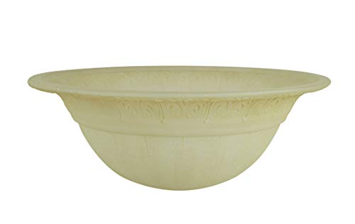 Aspen Creative Amber 23095-01A Transitional Style Replacement Torchiere Glass Shade, 6" Height X 15-3/4" Diameter #TOP3
