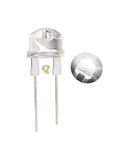 SP Electron 100 Pieces Straw hat 8mm White Super Bright LED Diodes (Light Emitting Diodes 3-4 Volts)-image-8