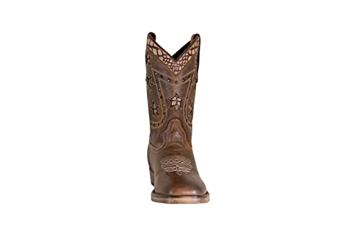 TuffRider Youth Rocky Mountain Star Snake Printed Square Toe Western Boots3