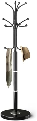 Amazon.com: Heavy Duty Coat Rack Freestanding Wood Tree Rack with 8 ...