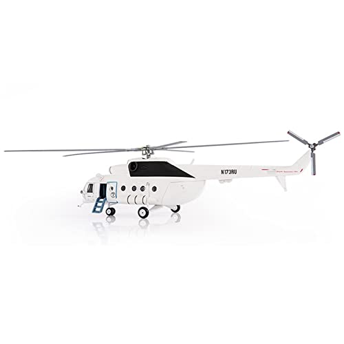 Modèle d'hélicoptère Mi-17 en alliage 1:72 avion de simulation statique de collection