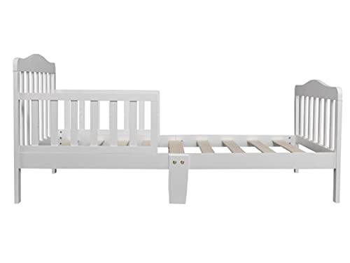 Zzt Us 3-6 Days。Cheap Home Furniture Children's Guardrails Wooden Beds White Full Size Wooden Bed Frame Velvet Upholstered Platform Bed (A Serving : A Serving) #TOP2