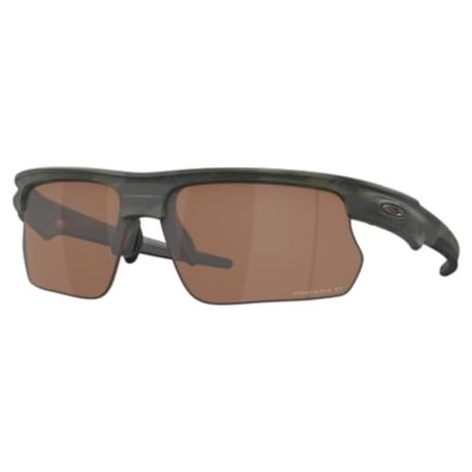 Oakley Pacote de óculos de sol OO9400: OO 9400 BISPHAERA 940004 Matte Olive Shadow Camo/Prizm Tungstênio Polarizado Policarbonato Polarizado e Pequena Coleira Azul Kit de acessórios, Camuflagem