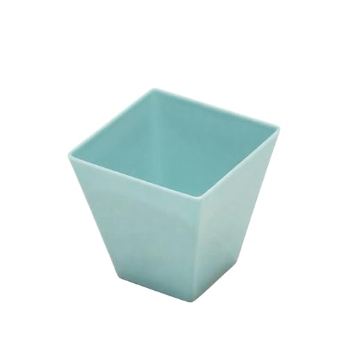 Image of Restaurantware 2-OZ Mini Kova Dessert Tumbler Cup - Elegant Square Powder Pink Plastic Cups: Perfect for Serving Desserts and Snack Samples - Limited Edition - Disposable and Eco-Friendly - 100-CT