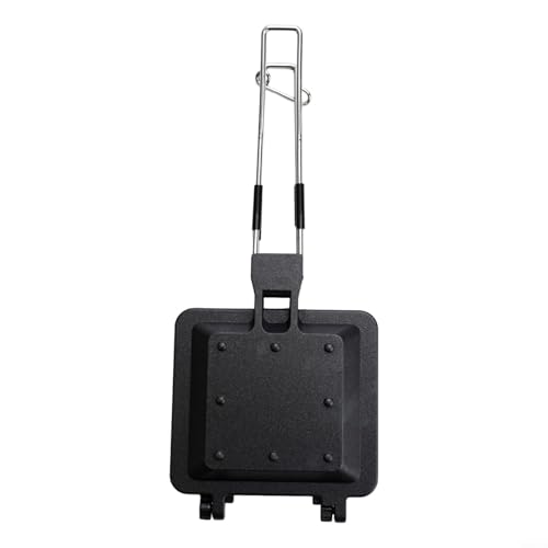 Sartén plegable portátil para sándwiches, parrilla antiadherente de aleación de aluminio para acampar y cocinar al aire libre, máquina de desayuno multifuncional para sándwiches, huevos, panqueques