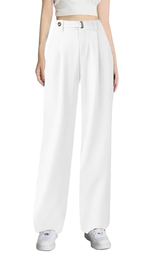 SANGTREE Womens Wide Leg Dress Pants High Waisted Long Casual Str...