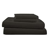 Picture of Eastern King Sheets (76 x 80) - Dark Grey Solid, 4 Piece Camper Sheet Set, 100% Egyption Cotton, 8 Inch Deep Pocket Fitted Sheet with Elastic All Around, Soft & Luxurious, Hotel Quality Sheets