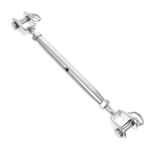 MUCKLILY 1 Pc Pernos de tensor cerrados de suspensión de cortinas de alambre tensores soga cerca de acero tornillo tensor de alambre tensor de cuerpo cerrado Acero inoxidable Silver