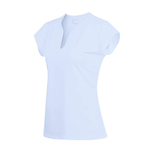 32e-SANERYI Damen V-Ausschnitt Pullover Kurzarm Sport Shirts Schnelltrocknend Tees Cover