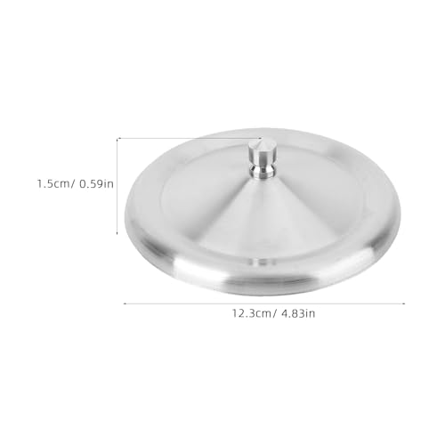 Couvercles de tasse en acier inoxydable premium de 12 cm TOYANDONA aux bords lisses