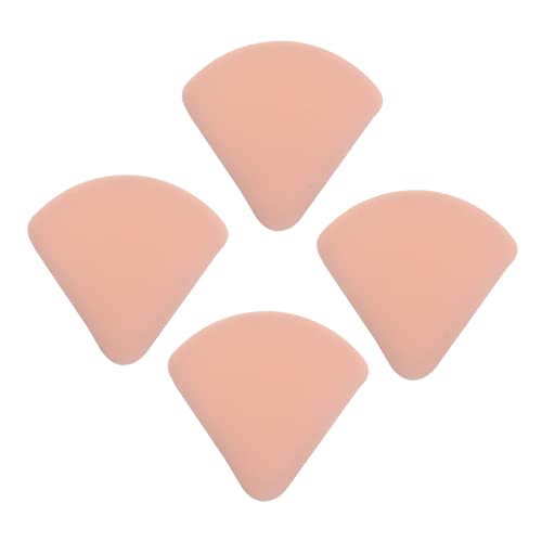 DEARMAMY 4Piezas Esponjas De Maquillaje Hojaldres Cosméticos Triangulares Para Polvo Facial y Reutilizables Para Viaje y Accesorios De Maquillaje Húmedo