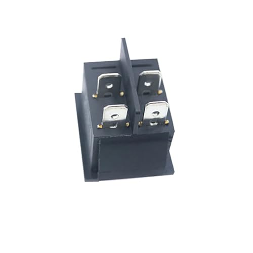 Interruptor KCD7 DPST de 4 pines y 250V para montaje en panel rojo 3