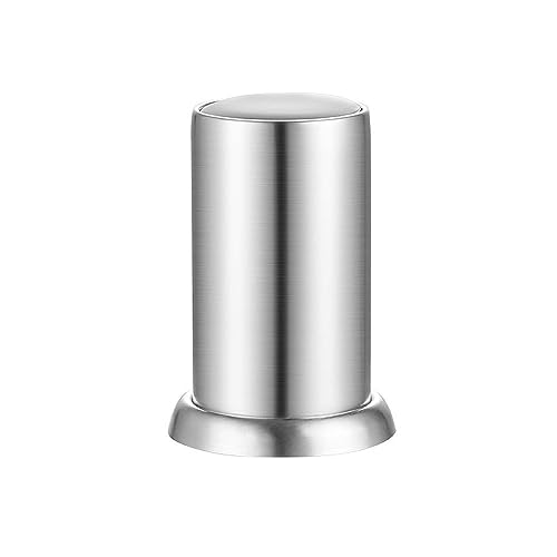 Palillero Dispensador Soporte automático for palillos de dientes con cierre de clic Dispensador de palillos de dientes de acero inoxidable Organizador de bastoncillos de algodón Caja de almacenamiento