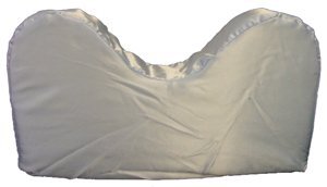 Satin Style Saver Pillow with Neck Cut-Out Blue