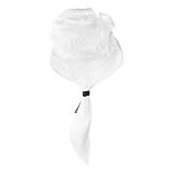 Abaodam Judge Wig Long White Funny Crazy Lawyer Wigs Barrister Costume for Halloween Costume Cosplay Party