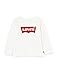 Levi's Kids Baby - Mädchen Lvg L/S Batwing Tee T Shirt, Weiß, 3 Monate EU