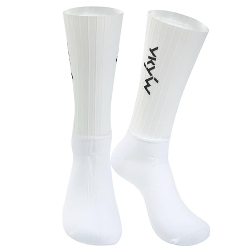 YKYWBIKE Cycling Socks for Men Women-Athletic Crew Bike Socks,Moisture Wicking MTB Biking Sock,Compression Aero Cycling Socks