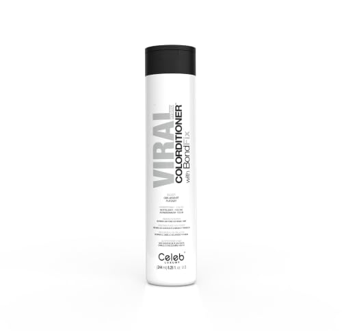 Celeb Luxury Intense Color Depositing Colorconditioner Conditioner + BondFix Bond Rebuilder, Vegan, Sustainably Sourced Plant-Based, Semi-Permanent, Viral and Gem Lites Colorconditioners