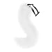 Faux Fur Fox Costume Tail Adult/Teen Cosplay Halloween Christmas Party Costume for Girls (White)