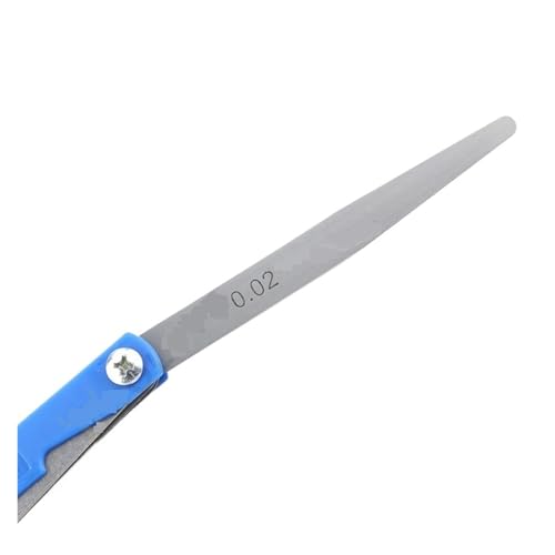 Juego de calibradores de espesores métricos (0,02–1,0 mm), para medir holguras y espesores, fabricado en acero, marca Flozari miniatura 4