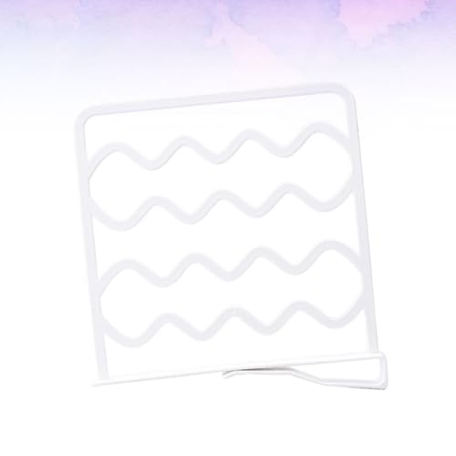 Rangement dressing avec séparateur étagère PP blanc lot de 6 clipsable