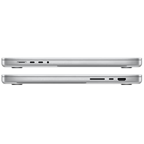 Image of Apple Late 2021 MacBook Pro with Apple M1 Pro chip, 16-inch, 16GB RAM, 512GB SSD, Silver (Renewed)