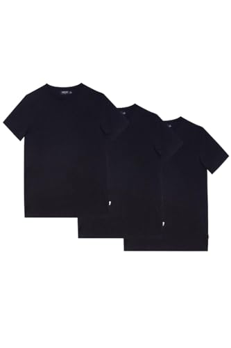 Burton Mens Crew Neck T-Shirt (Pack of 3) (L) (Navy)