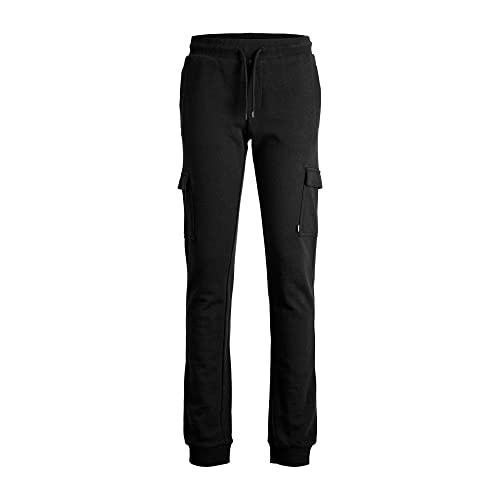 JACK&JONES JUNIOR JPSTBASIC Sweat Cargo Pants SN JNR, Schwarz, 176