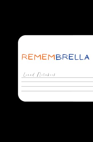 REMEMBRELLA - My Best Moments - Lined Journal Notebook (BLACK) - 180 Pages - Medium 5.7 inches x 8 inches: 4K+ bought in past month