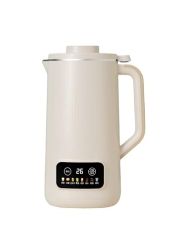 Fiegcit 豆乳メーカー【800ml 大容量・12時間予約・濾過不要】スマートタッチ多機能ミニ豆乳メーカー 10葉ステンレス刃 1-3人使用 洗浄が容易 操作簡単 静かで 省エネ 予約 濾過不要 繊細で滑らか 9モード選択可能 高価値 多目的マシン グ