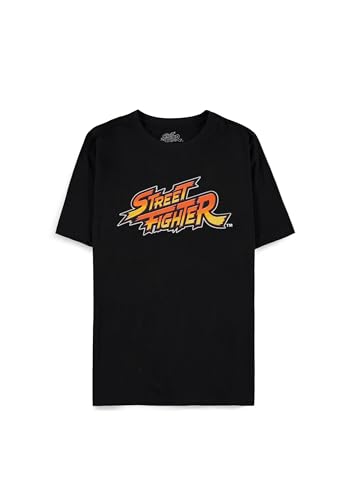 T-Shirt Street Fighter Homme Noir Coupe Droite pour un Style Assuré