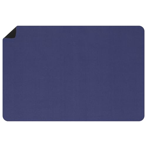 Grand set de table résistant à la chaleur bleu foncé 90x60 cm