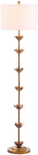 SAFAVIEH Landen Floor Lamp, 63.5" Antique Gold FLL4003A