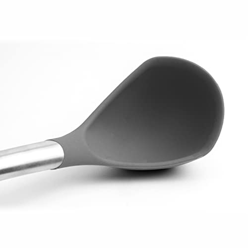 Cuisipro 12.25\" Silicone Ladle, Gray - Thumbnail 3