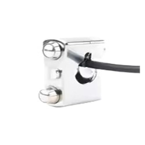 Interrupteur de guidon moto chrome 25mm avec bouton klaxon et commande de phare intégrée