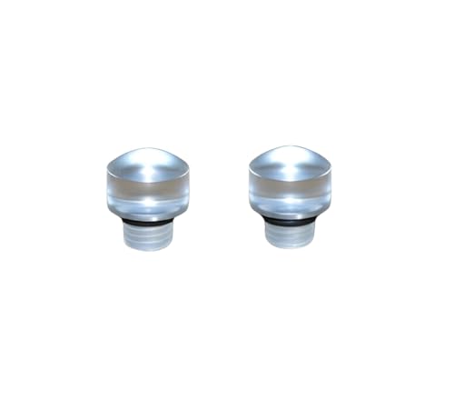 (Pair) 26-113 Clear Fuel Level Sight Bowl Plugs Fits For Holley Carburetor 4150 4500