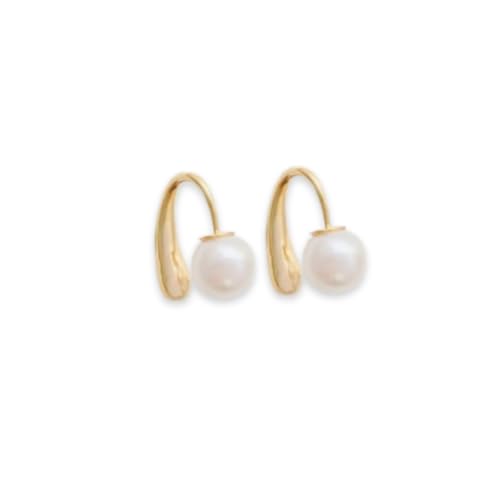 Reviews de Aretes de Gota , tabla con los diez mejores. 47 Genérico Abc Style Aretes Gota Perla Dorados de Chapa de Oro 14k Quilates Elegante Mujer Clásica
